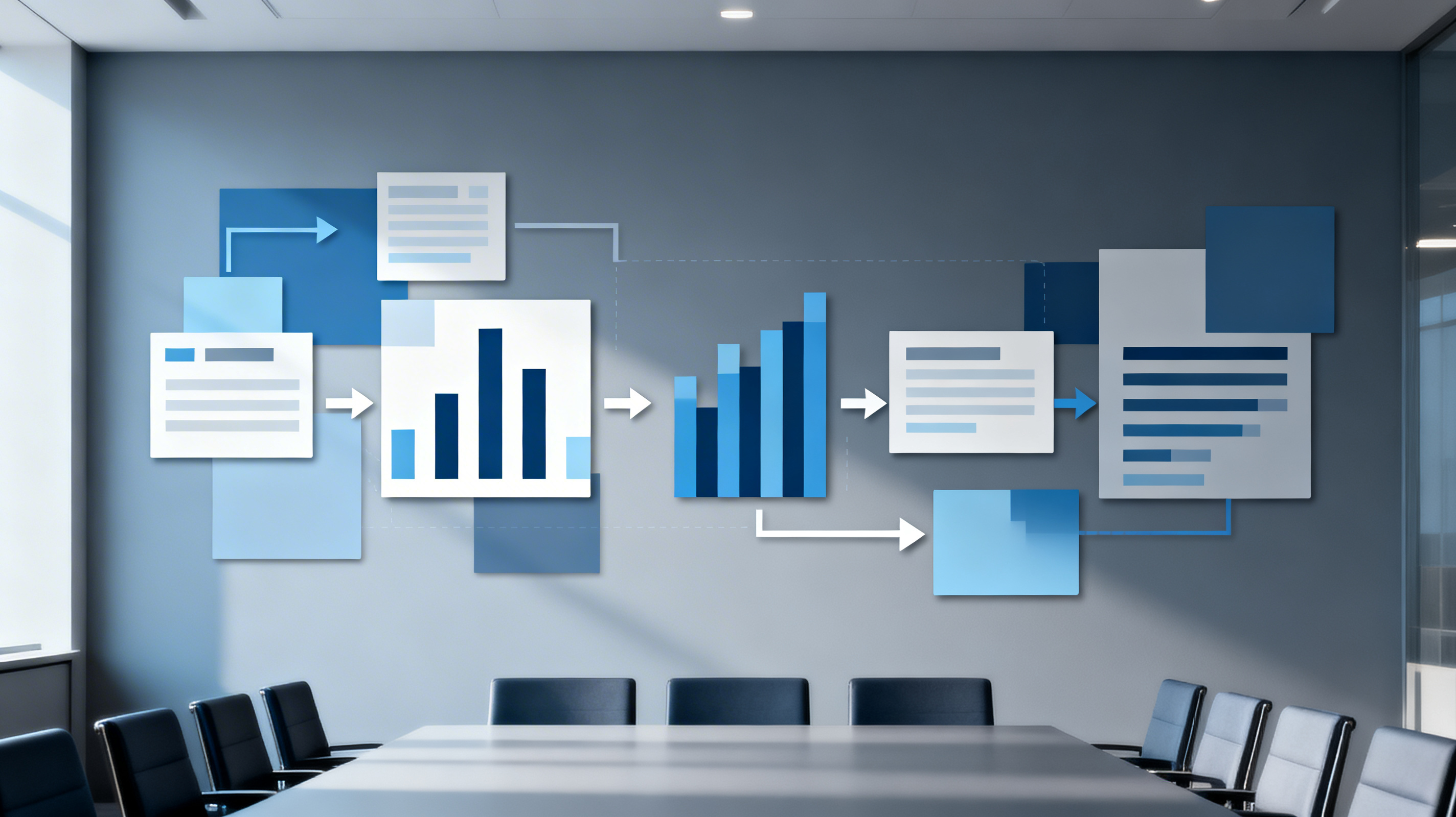 商务 PPT 翻译流程示意图